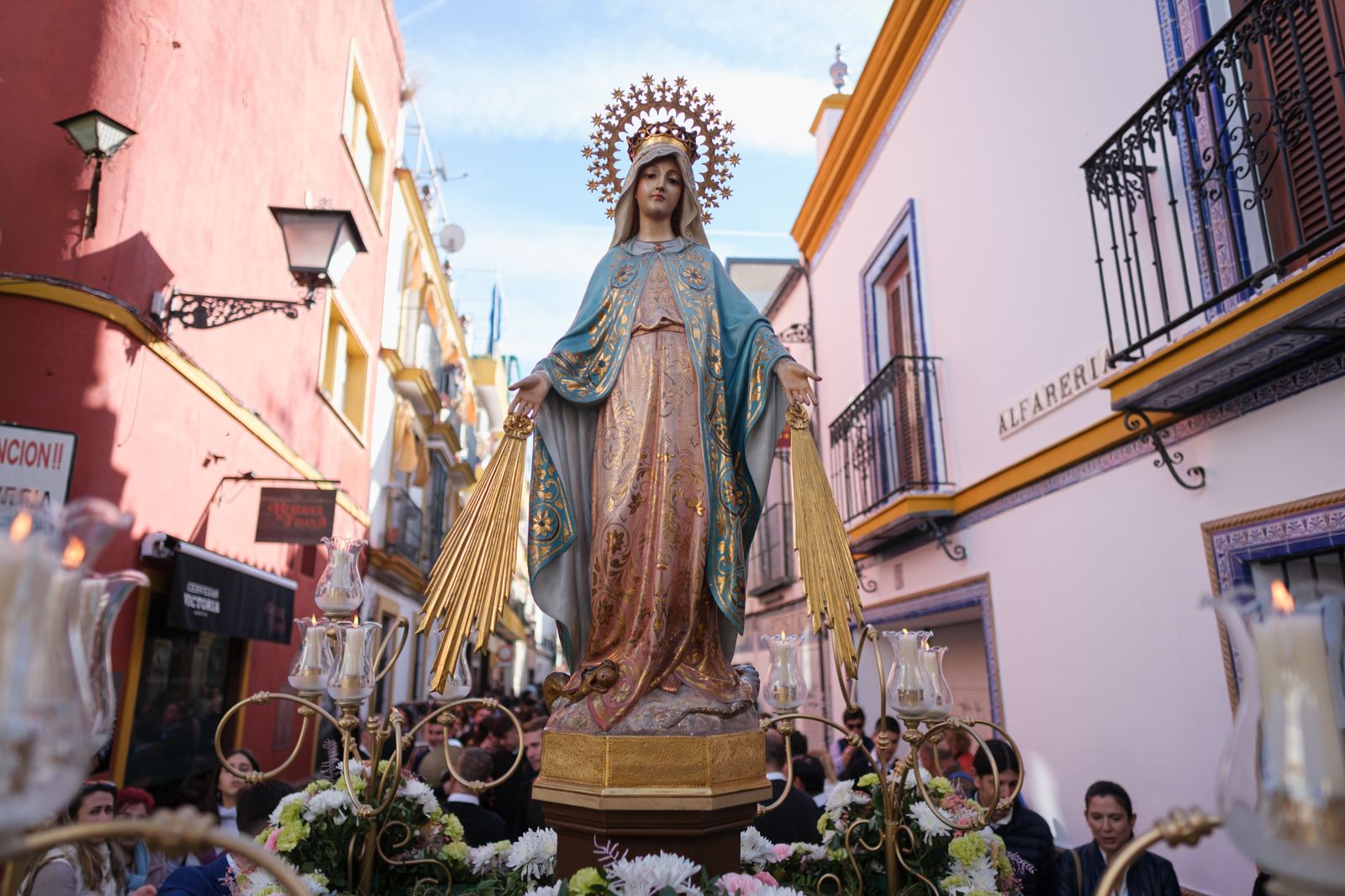 Las imágenes de la procesión de la Virgen Milagrosa de Triana