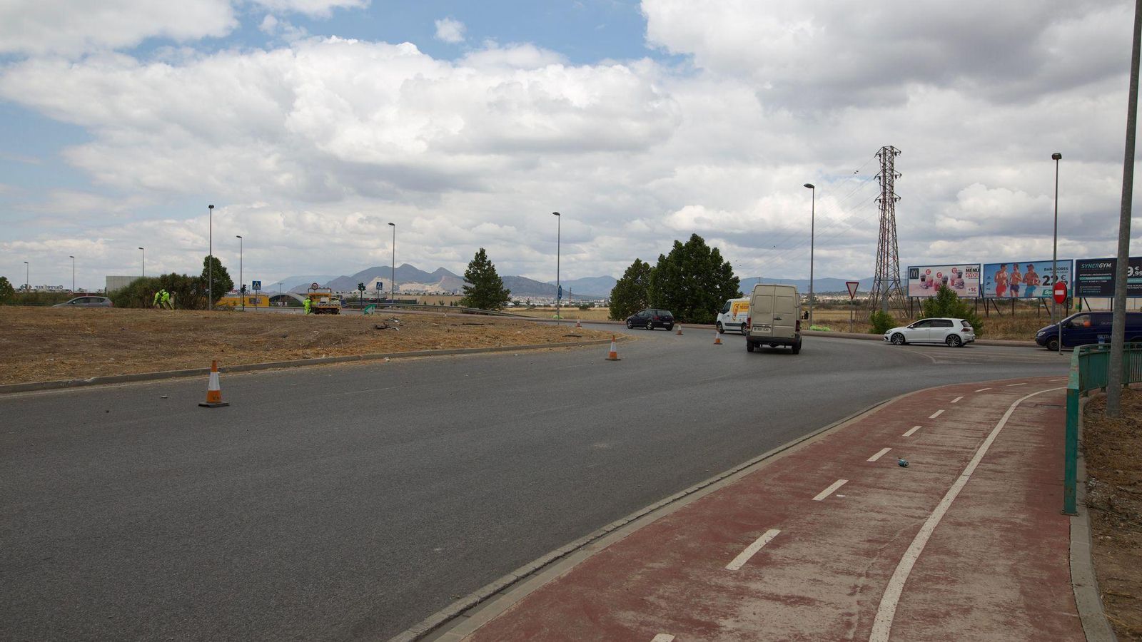 Imagen del lugar en el que ha ocurrido el atropello