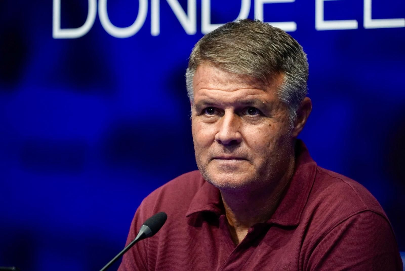 Pedro Morilla en rueda de prensa. Pedro Morilla en rueda de prensa.