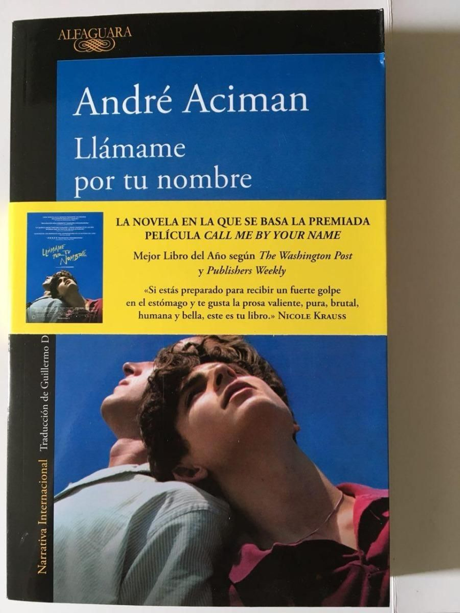 'Llámame por tu nombre', de André Aciman.