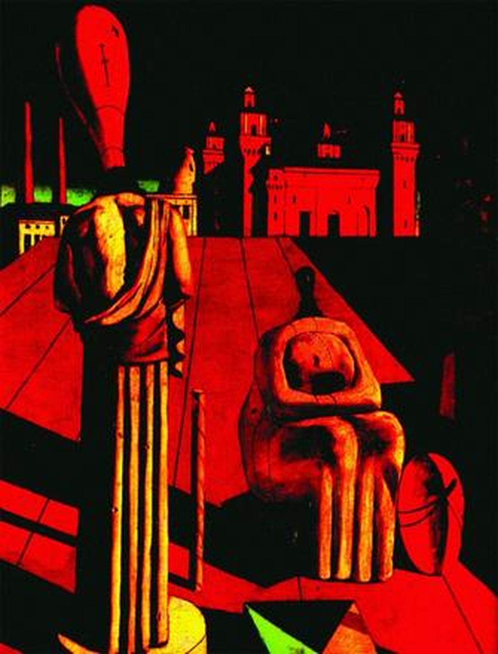 'Las musas inquietantes', óleo sobre lienzo, 1917-18.