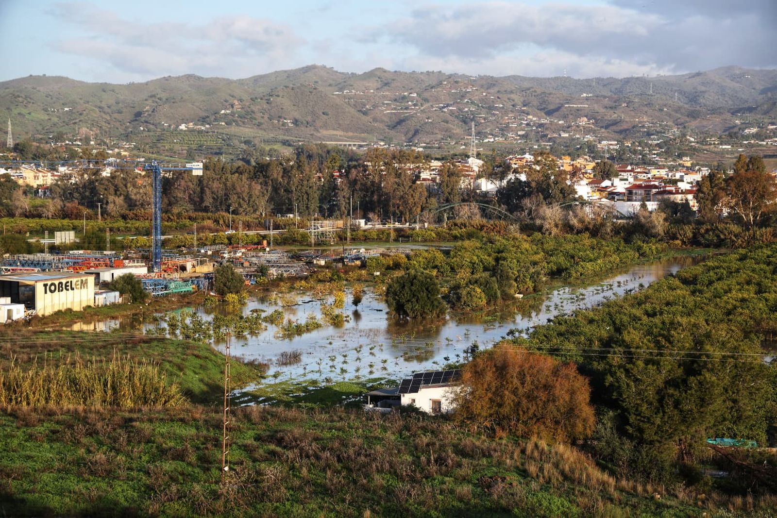 Cartama tras la Borrasca Francis
