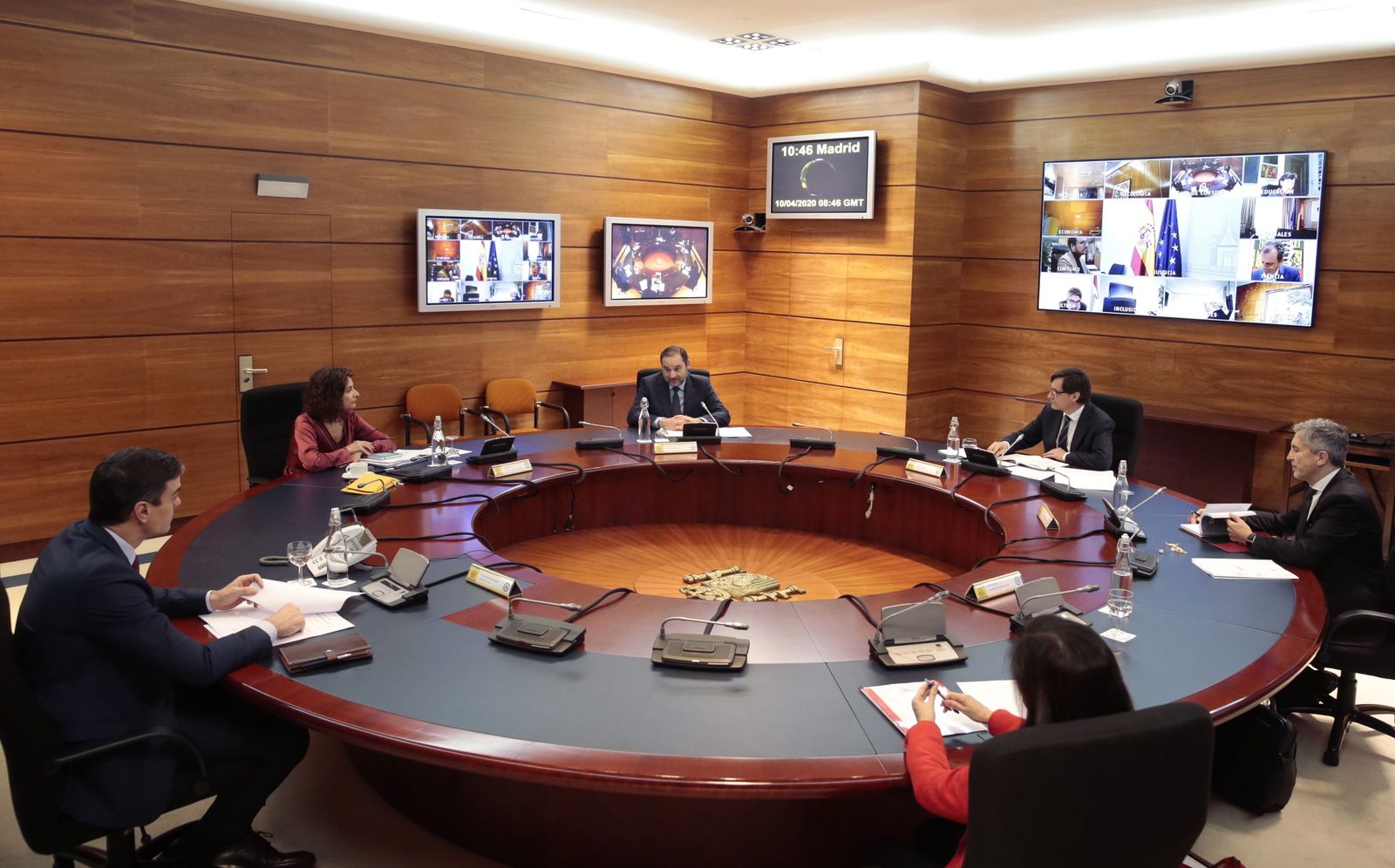 Reunión del pasado viernes de parte del Gobierno para evaluar las nuevas medidas en la lucha contra el Covid-19.