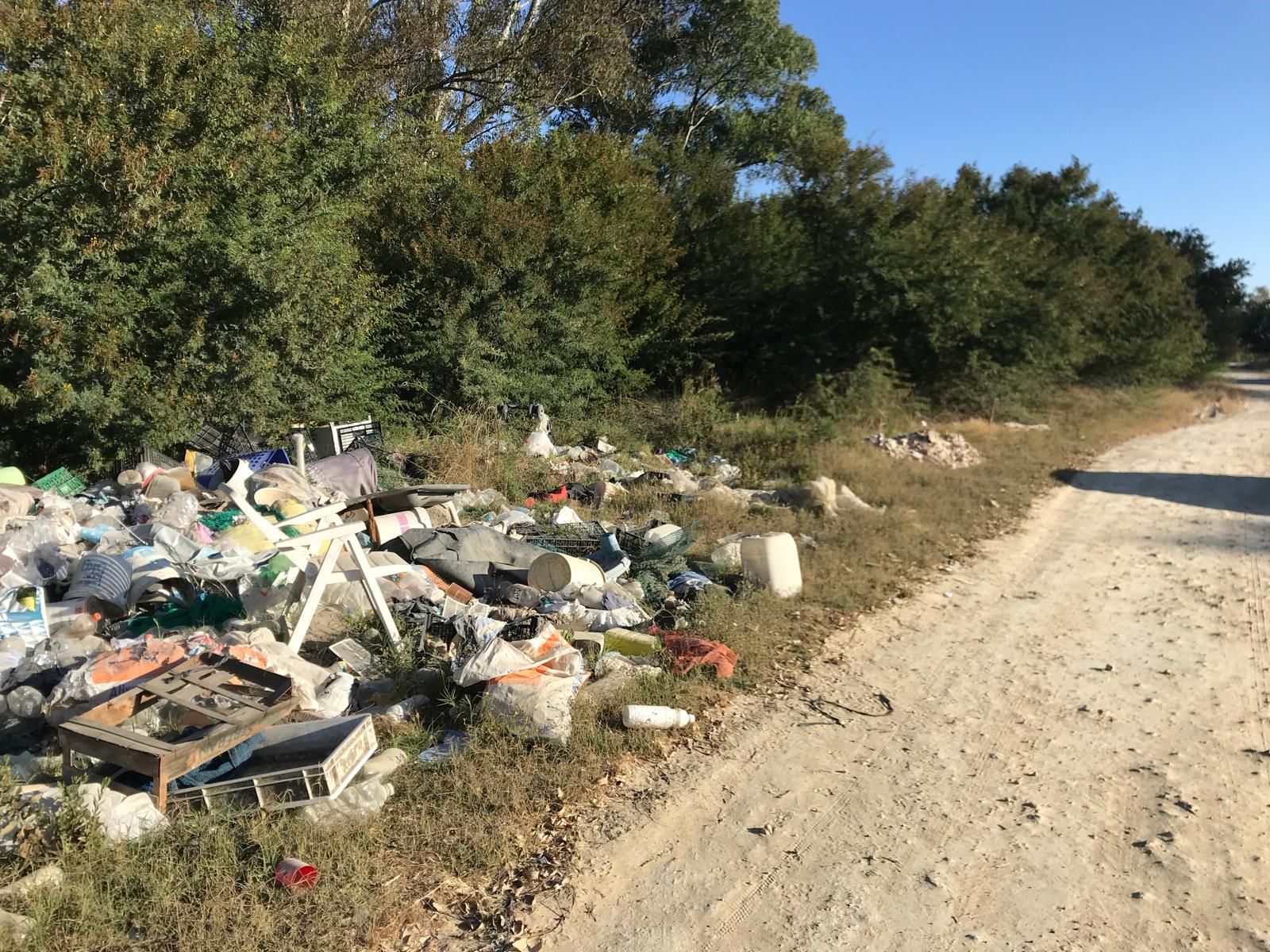 Detalle de una de las vías de la Cañada del Carrillo.