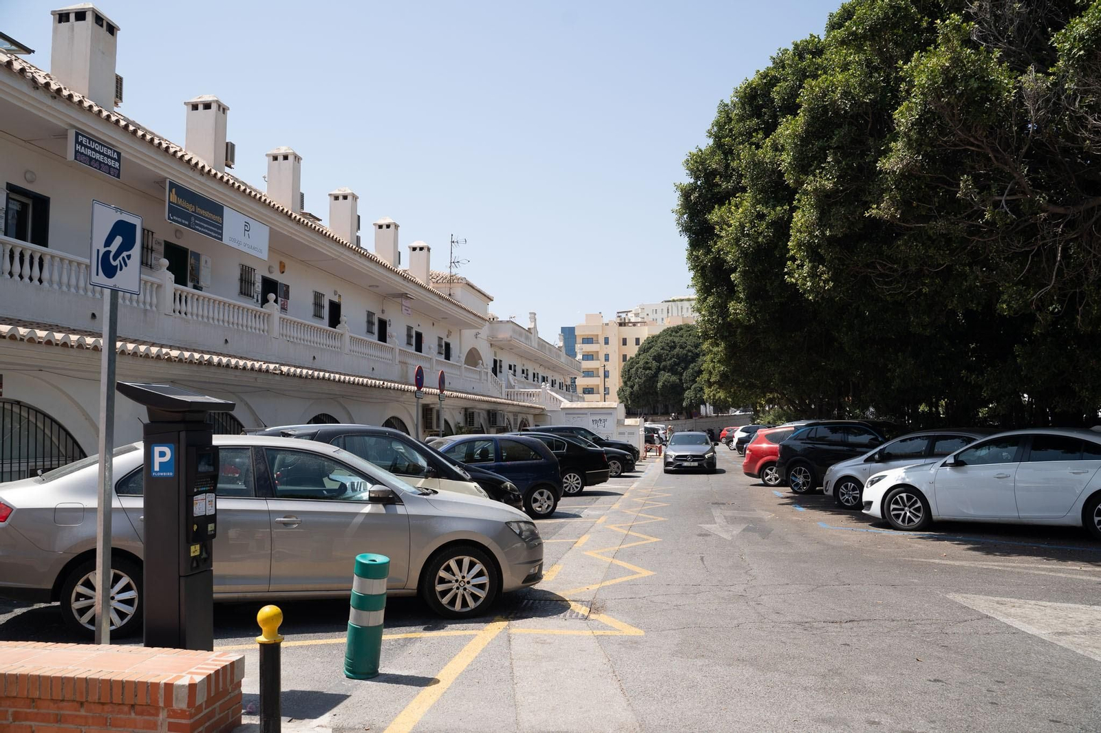 Una de las explanadas destinadas a Zona azul.