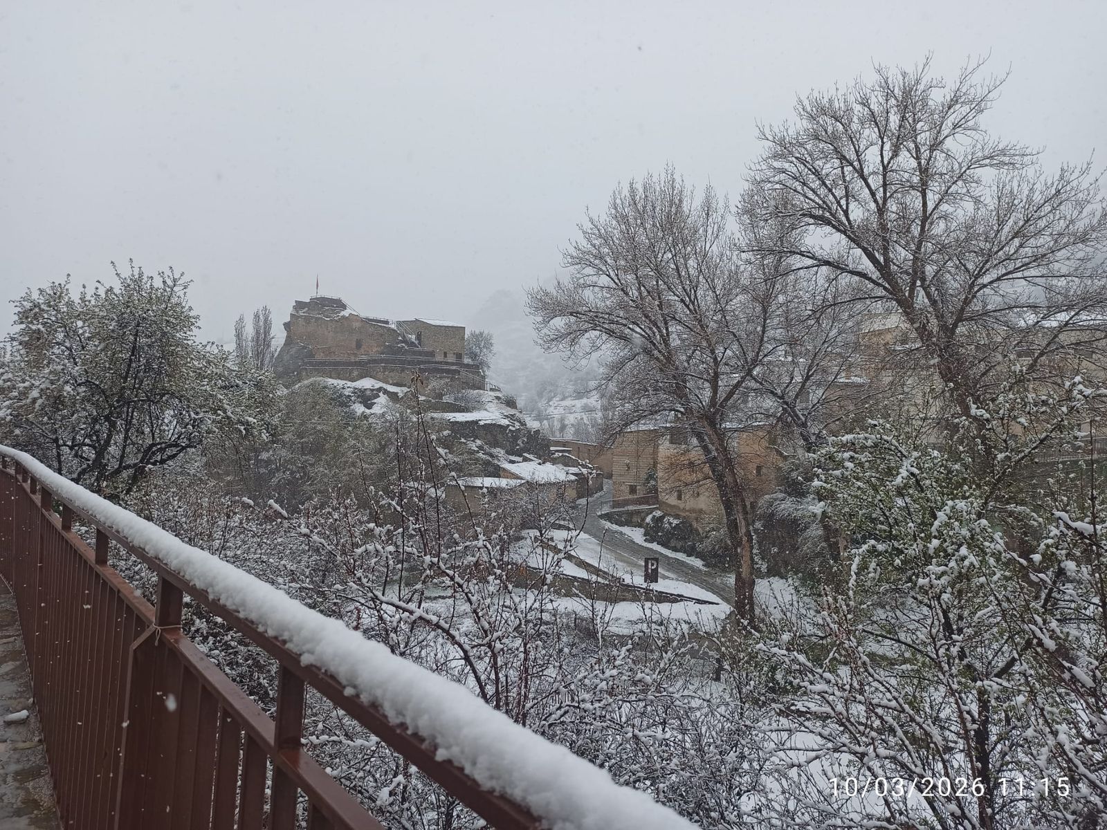 La nieve ha cubierto Bacares este 10 de marzo