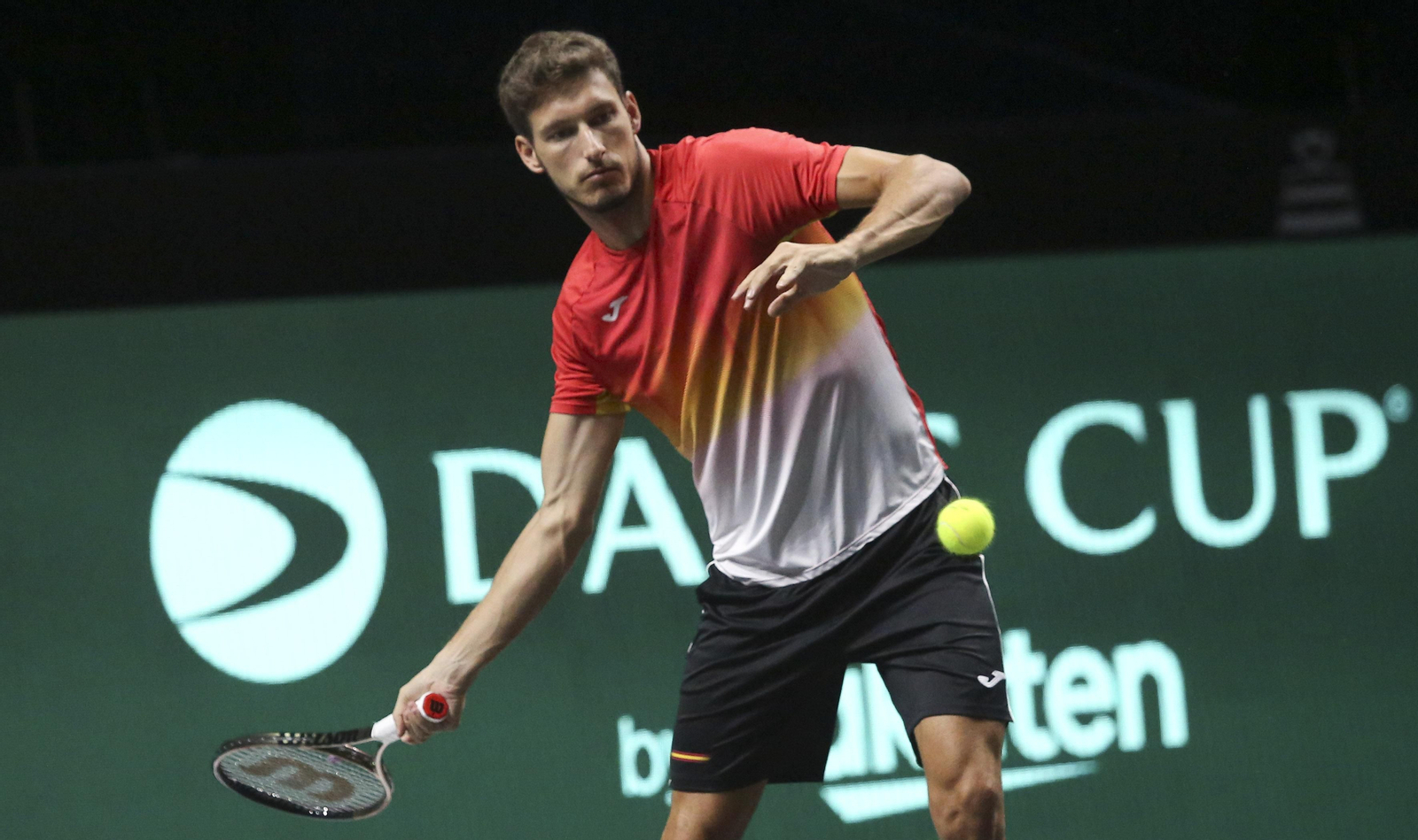 La metamorfosis del Carpena para la Copa Davis, con los jugadores sobre la pista ya