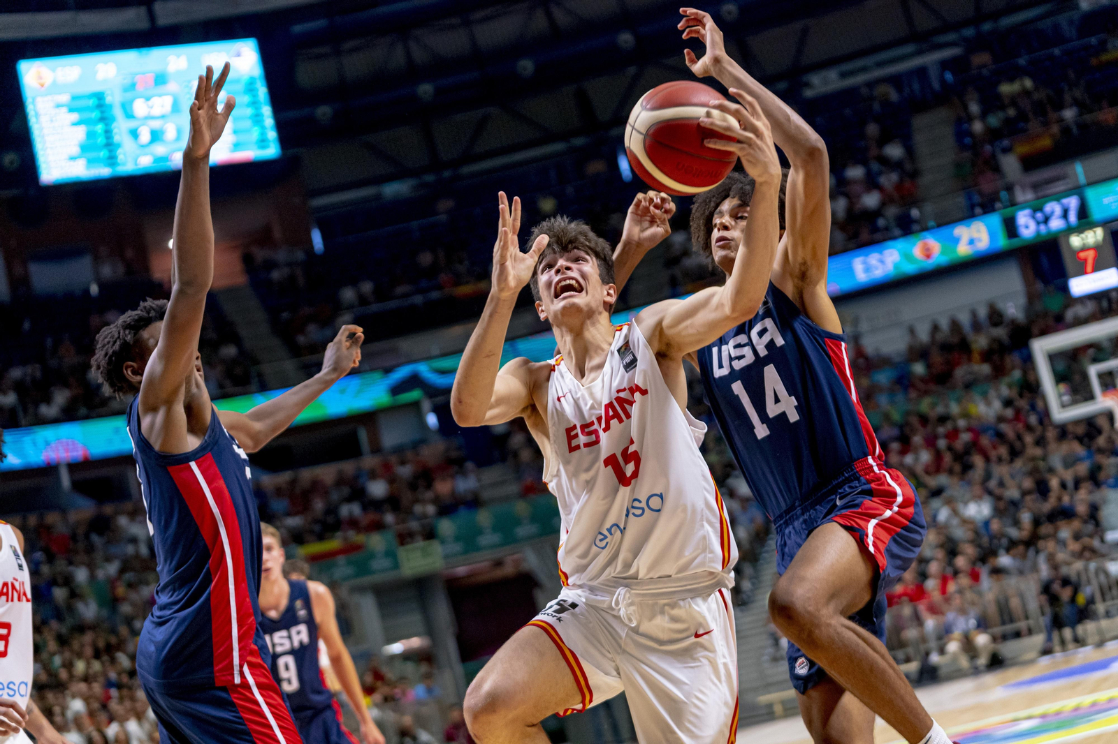Las fotos del España-USA de la final del Mundial de Basket sub 17
