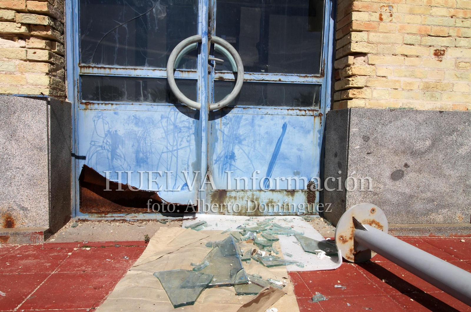 Imágenes del estado actual de la antigua Estación de Tren de Huelva