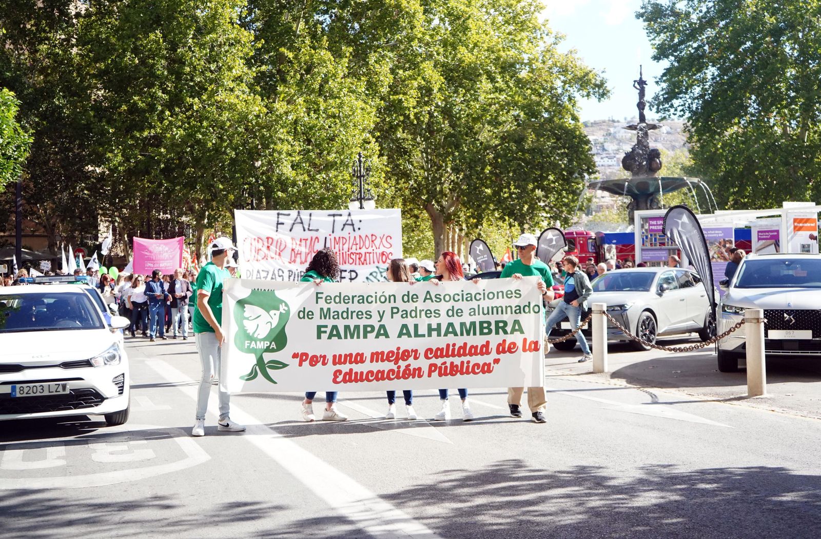 Manifestación por la educación pública de calidad en Granada