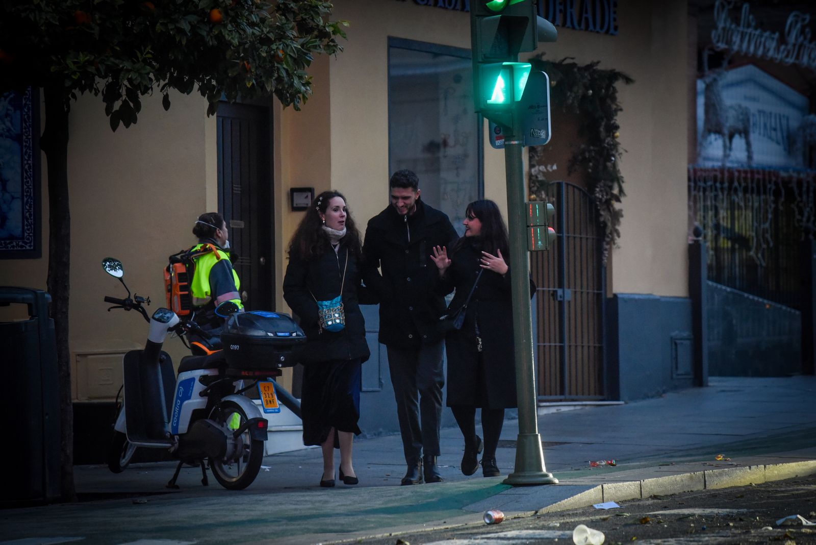 Imágenes de la madrugada de Nochevieja 2024, en Sevilla