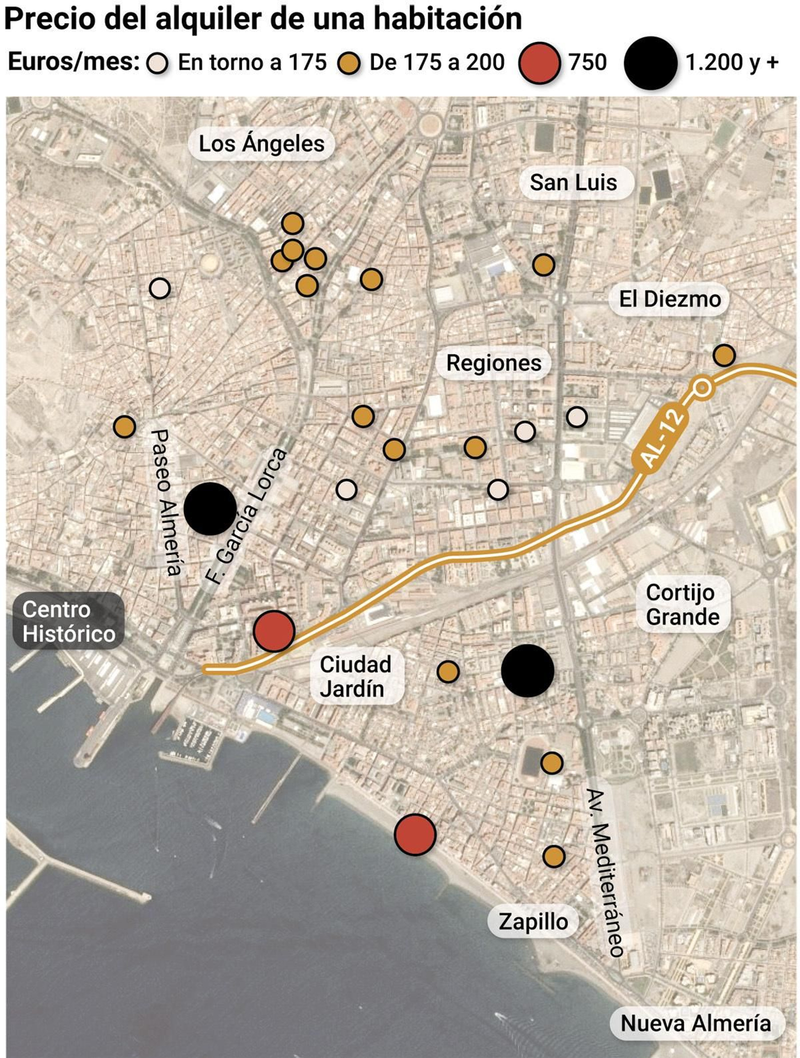 Zonas con el alquiler más barato y más caro en la capital según 'Idealista'.