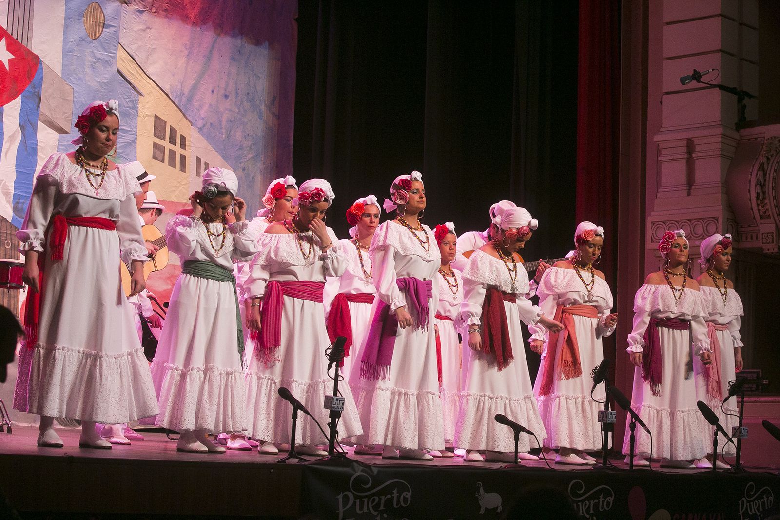 Desde Calañas, la comparsa ofreció una gran letra en el primer pasodoble.