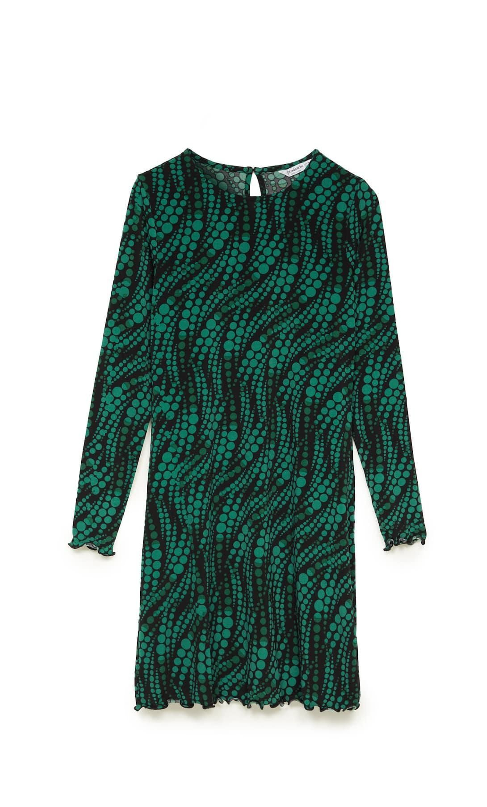 Vestido estampado de Stradivarius.