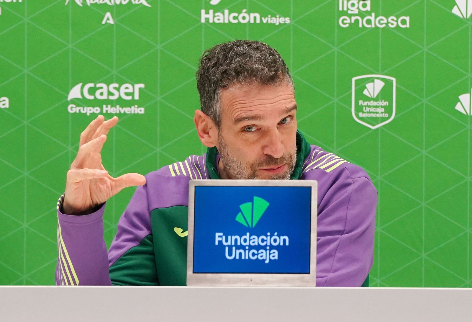 Ibon, antes del Madrid-Unicaja.