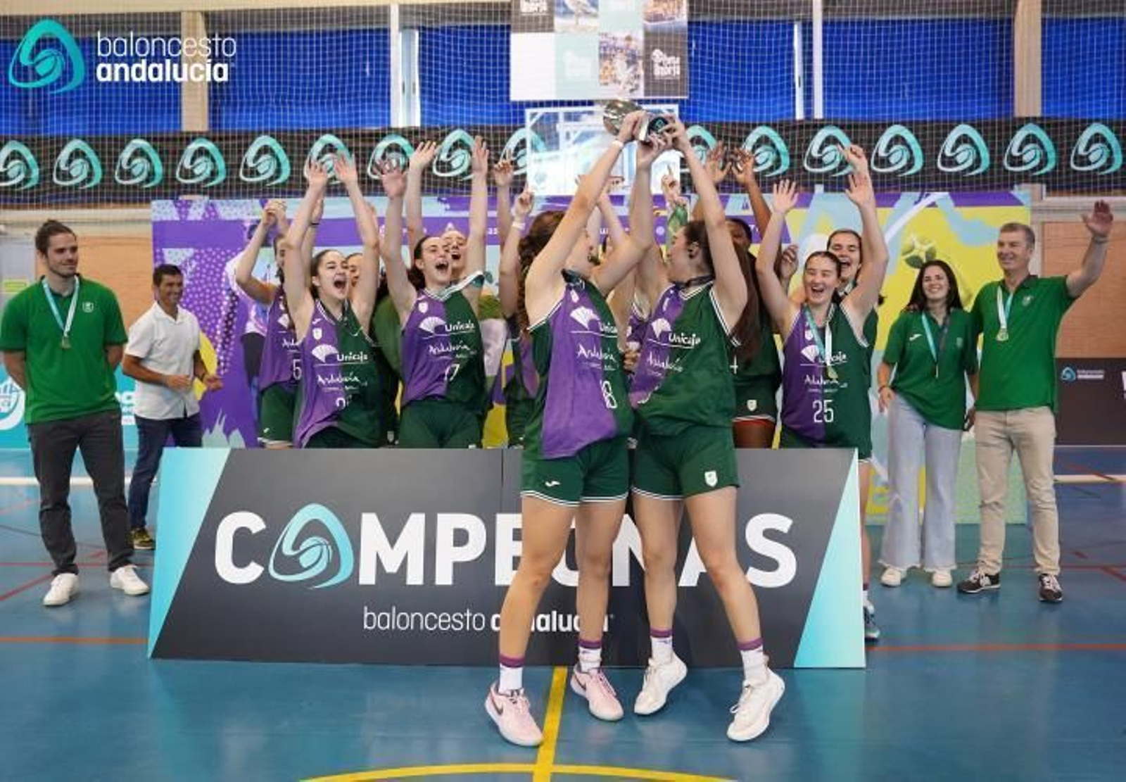 El Unicaja cadete, campeón de Andalucía femenino.