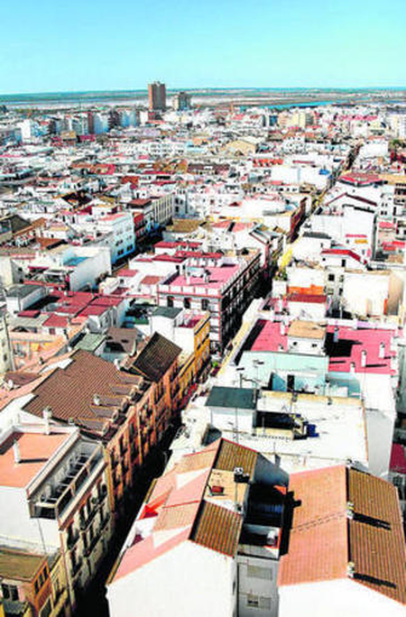 Vista aérea de la capital onubense.