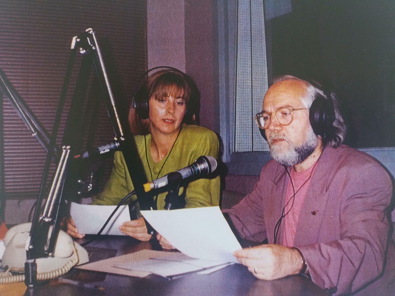 Elodia Campra y Juan de Loxa, juntos en el programa 'Poesía 70'.