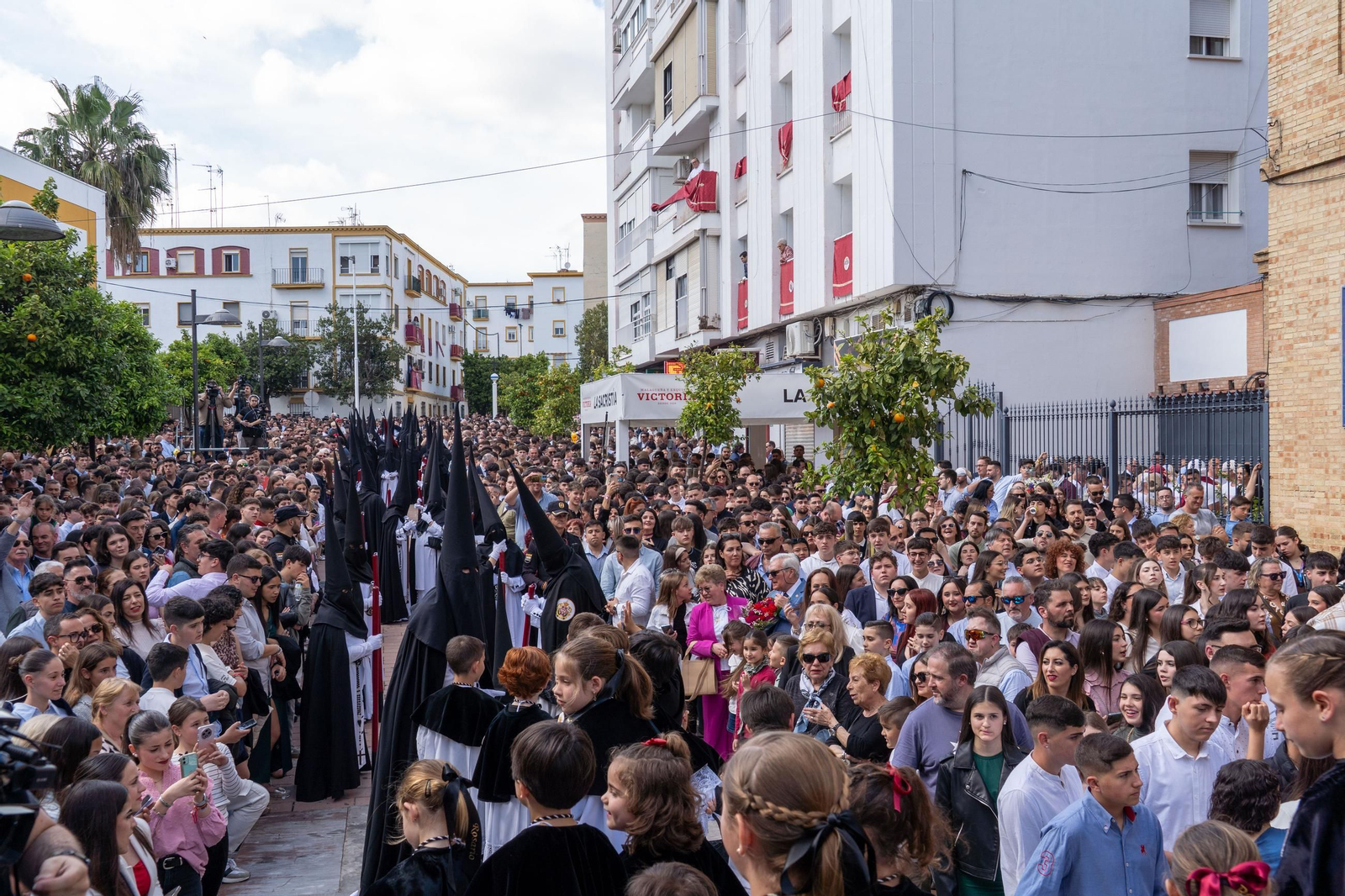 Domingo de Ramos: Imágenes de la procesión de La Sagrada Cena y Maria Santísima del Rosario