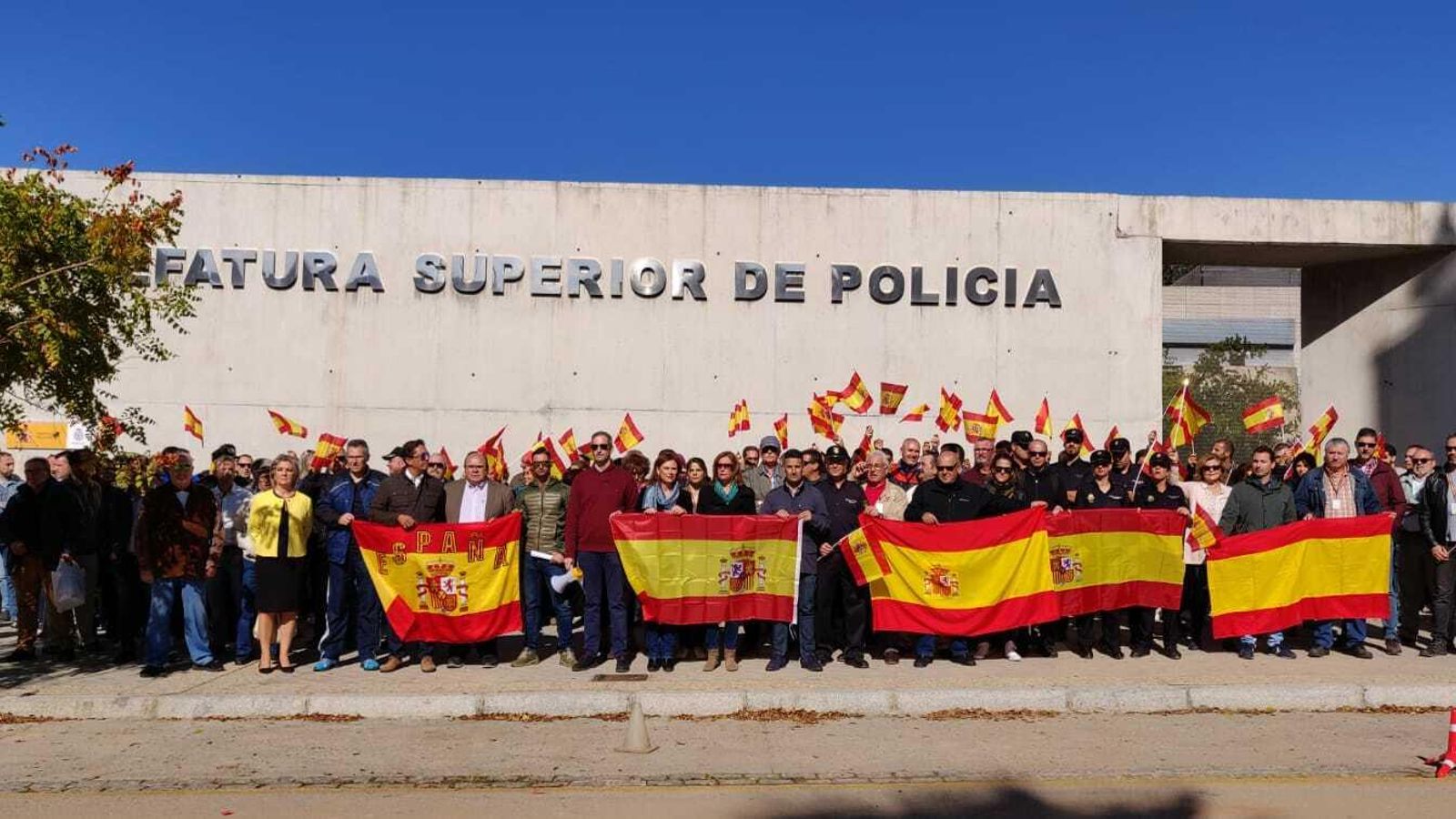 Lectura del manifiesto en Granada, esta mañana