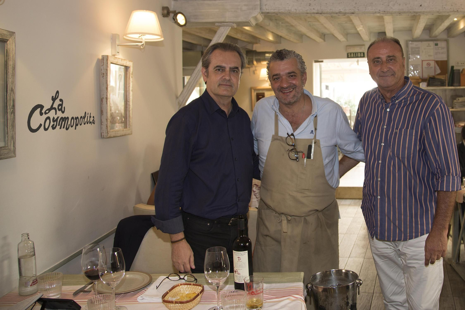 Juan Antonio Vigar y Dani Carnero,  propietario y chef de La Cosmopolita.