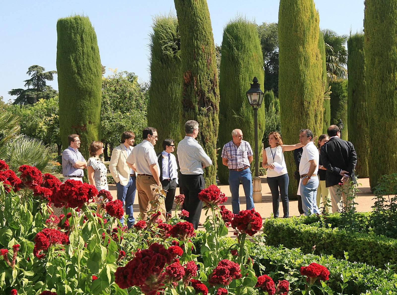 Parte de los jardines del Alcázar. Parte de los jardines del Alcázar.
