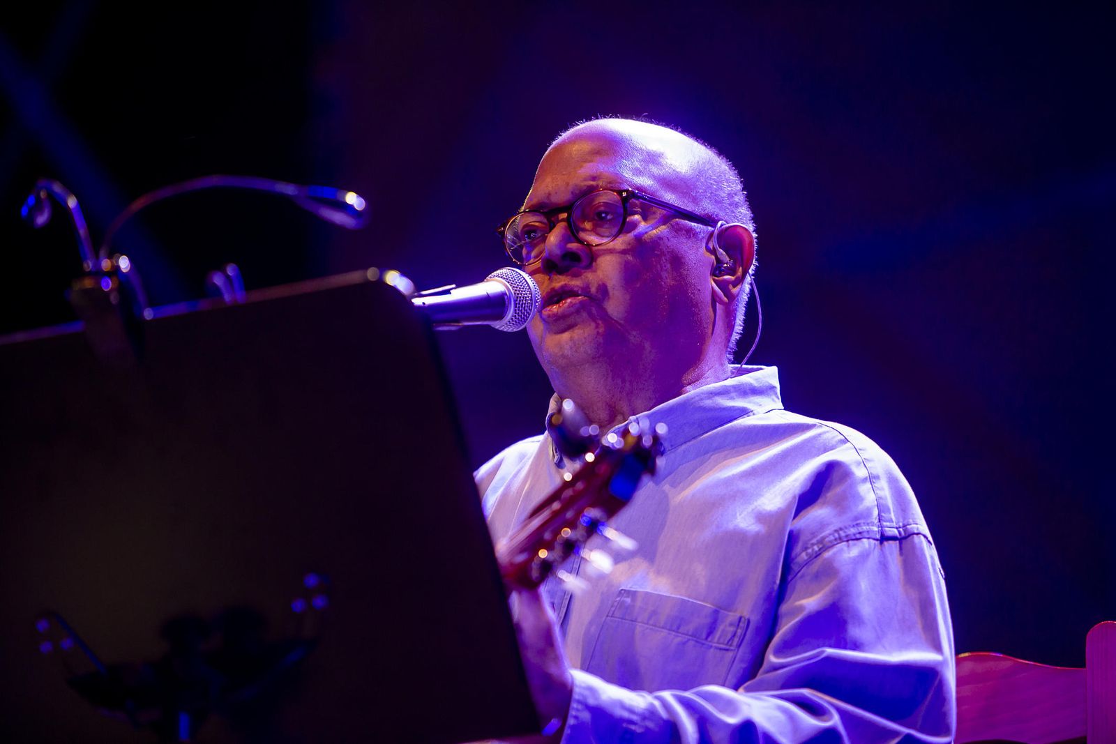 Imagen de Pablo Milanés en un concierto reciente.