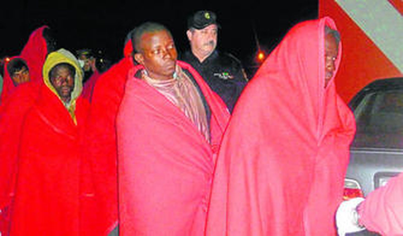 Imagen de la última patera del año recién terminado, llegada la semana pasada.