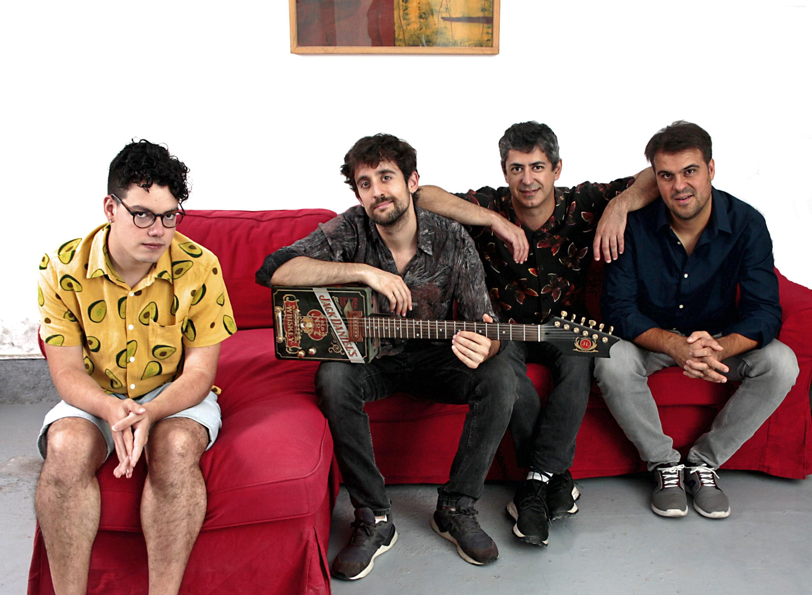 De izquierda a derecha, Fernando Caro, Bernardo Parrilla, Juan M. Martín y Javier Ortí: Cuarteto Fuerte.