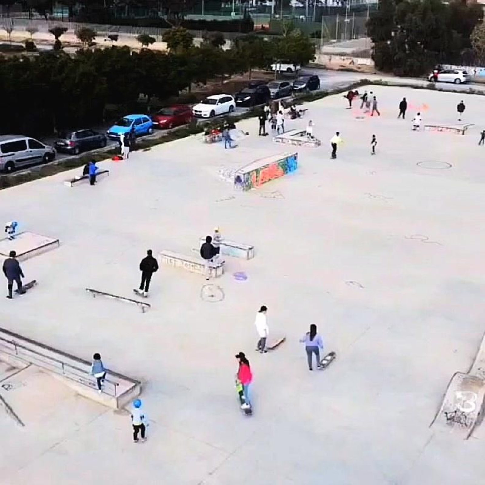Vista aérea del skatepark 'La Conejera'