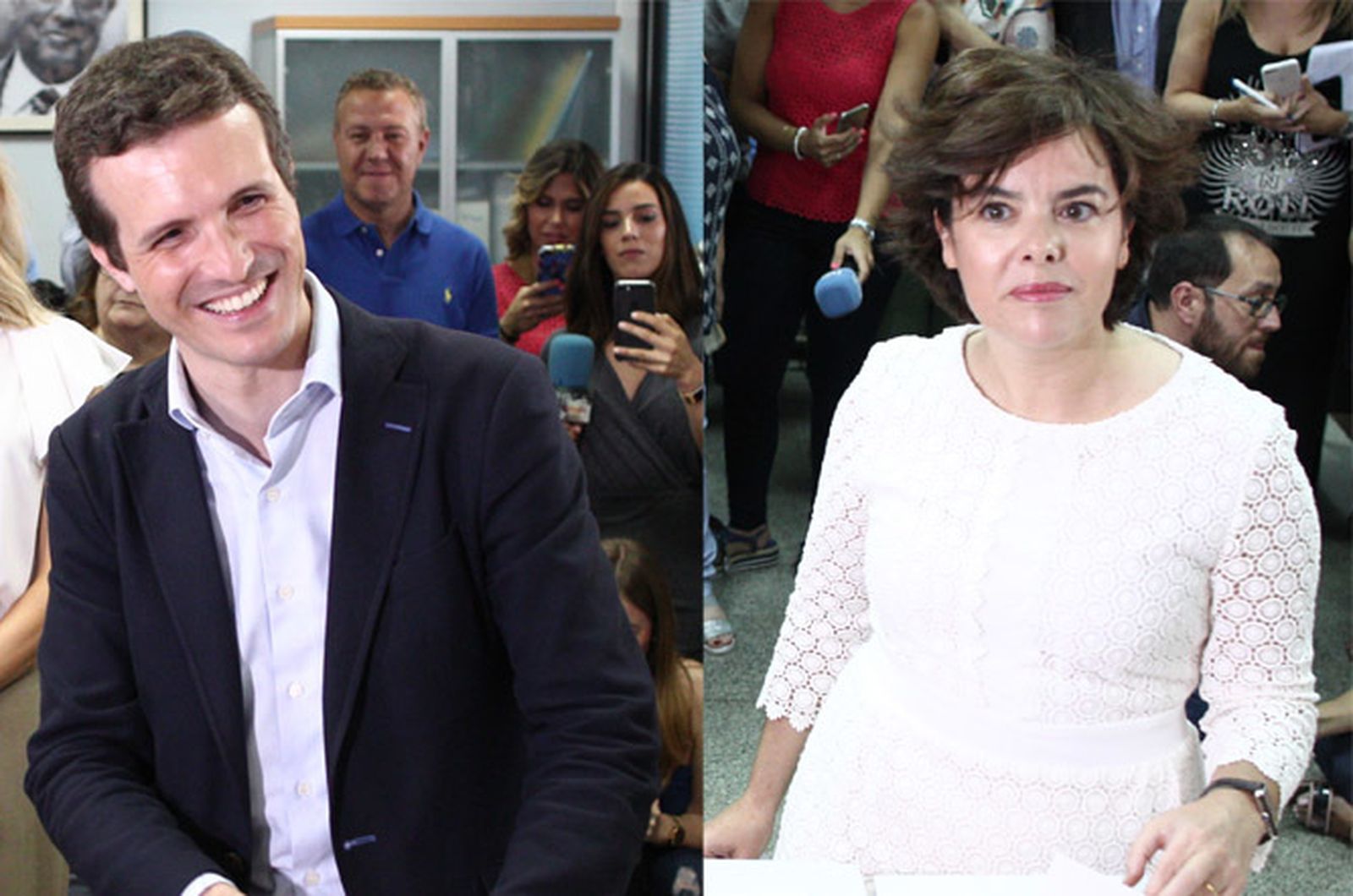 Pablo Casado y Soraya Sáenz de Santamaría