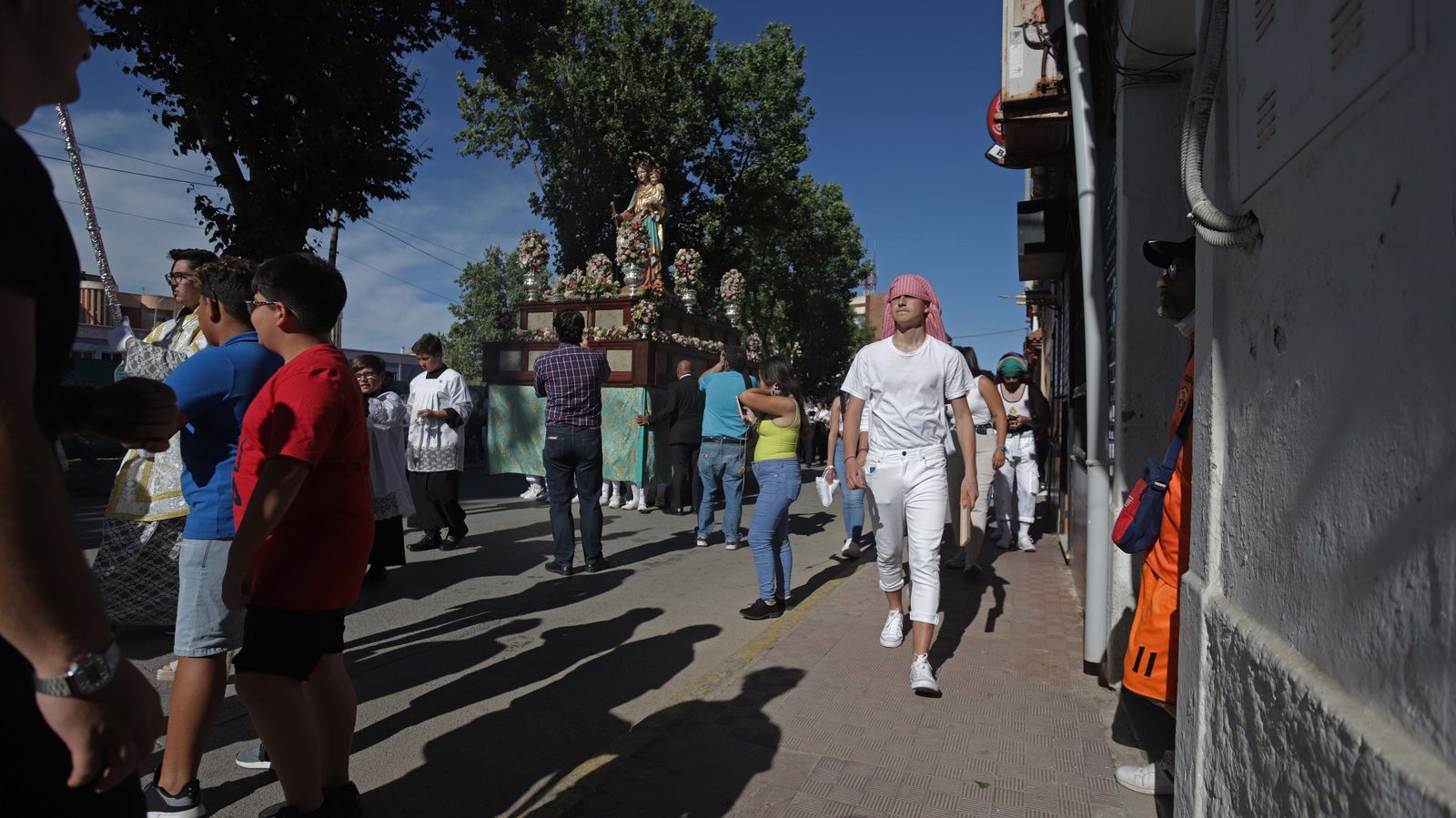 Fotos de la procesión de María Auxiliadora en La Línea