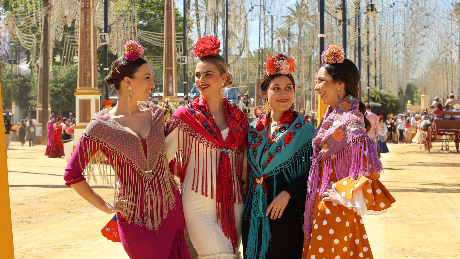 Imágenes del ambiente el miércoles en la Feria de Jerez 2024