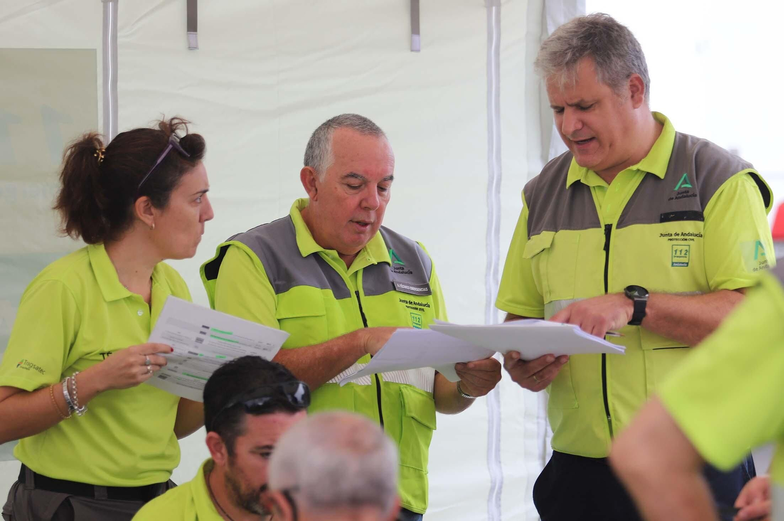 Simulacro de accidente en el Puerto de Huelva dentro del ejercicio regional RespuestA22, en imágenes