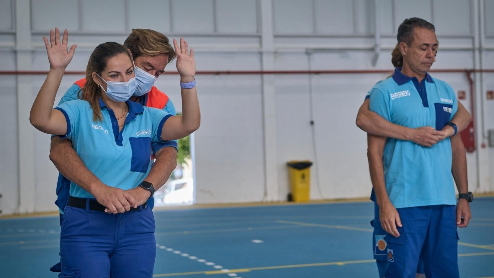 Imágenes del taller de RCP impartido en San Fernando por el Día Mundial de la Parada Cardíaca