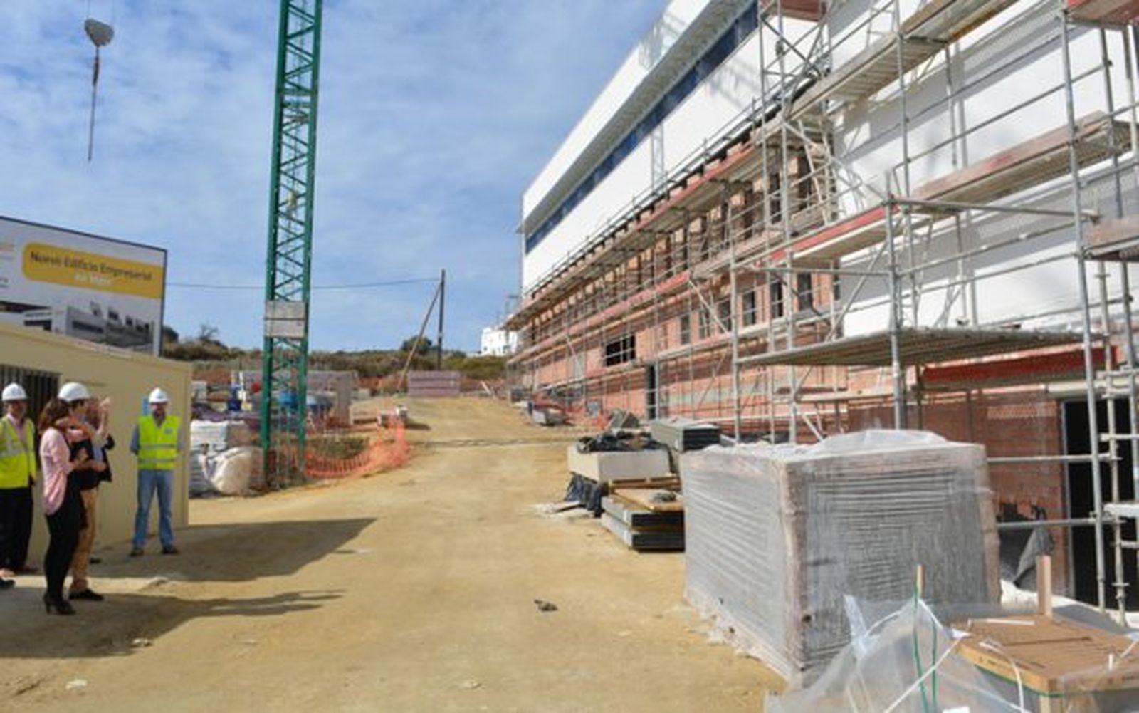 La obra del Centro de Negocios en Vejer ya está ejecutada al 85%