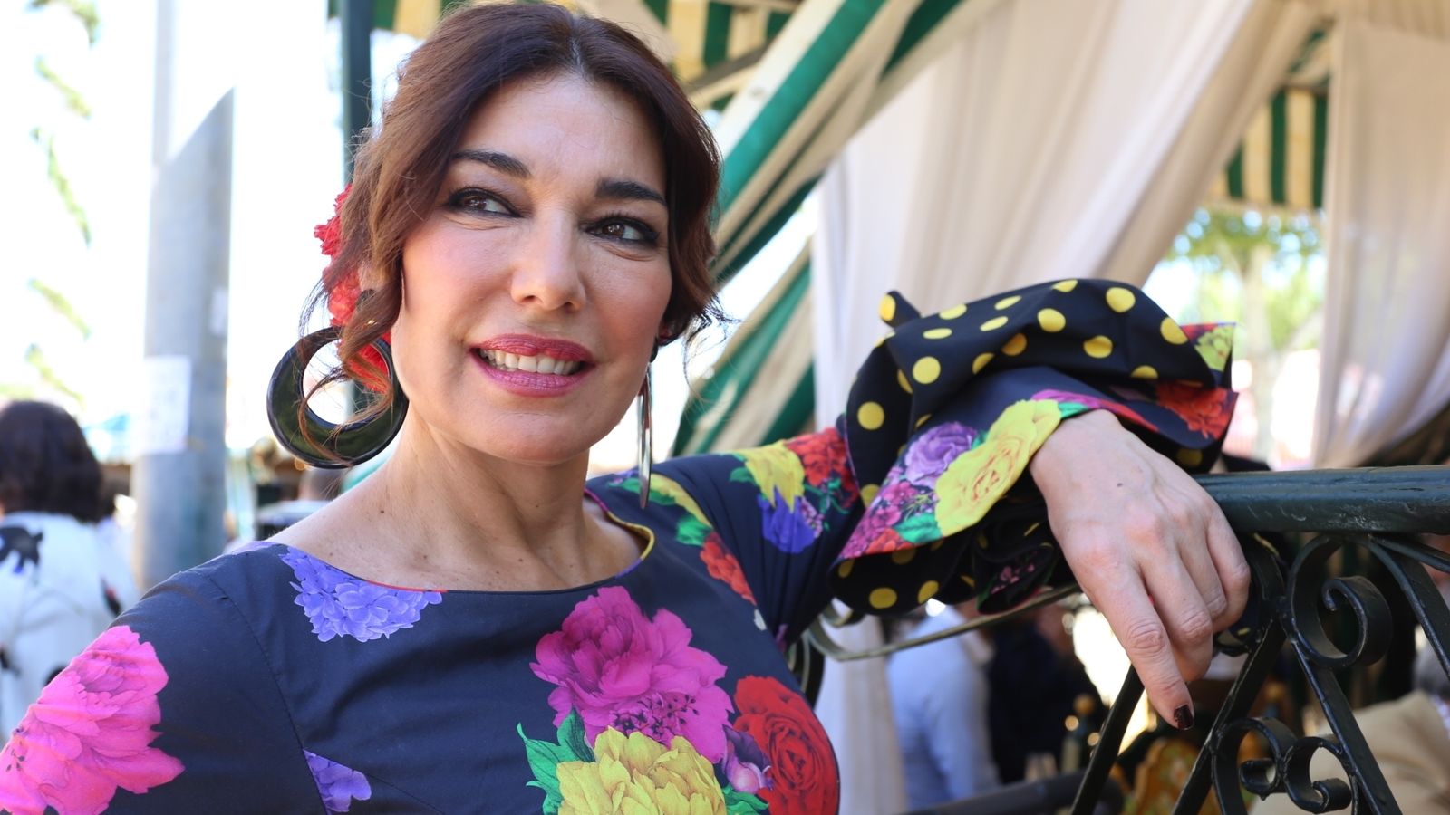 Raquel Revuelta, ex Miss España y empresaria, ayer en el real.