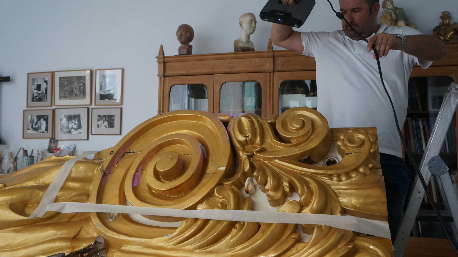 Así ha sido la restauración en Jerez de la diosa de Elcano