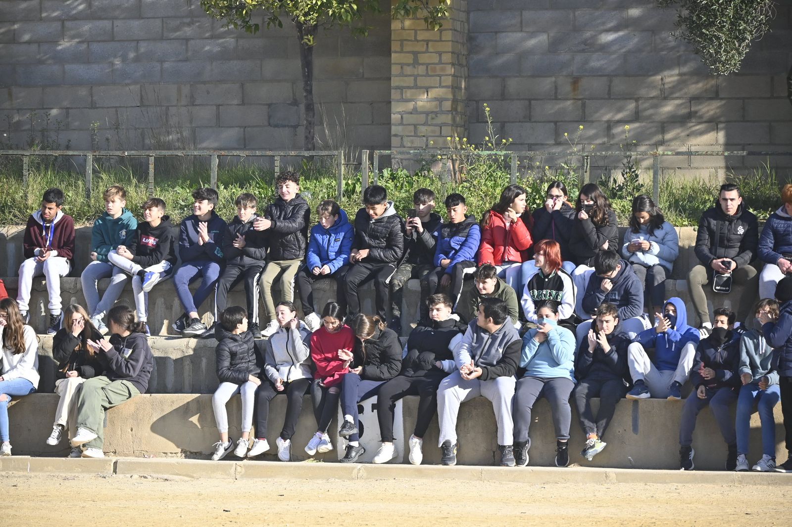 Imágenes del simulacro de incendio en el Funcadia