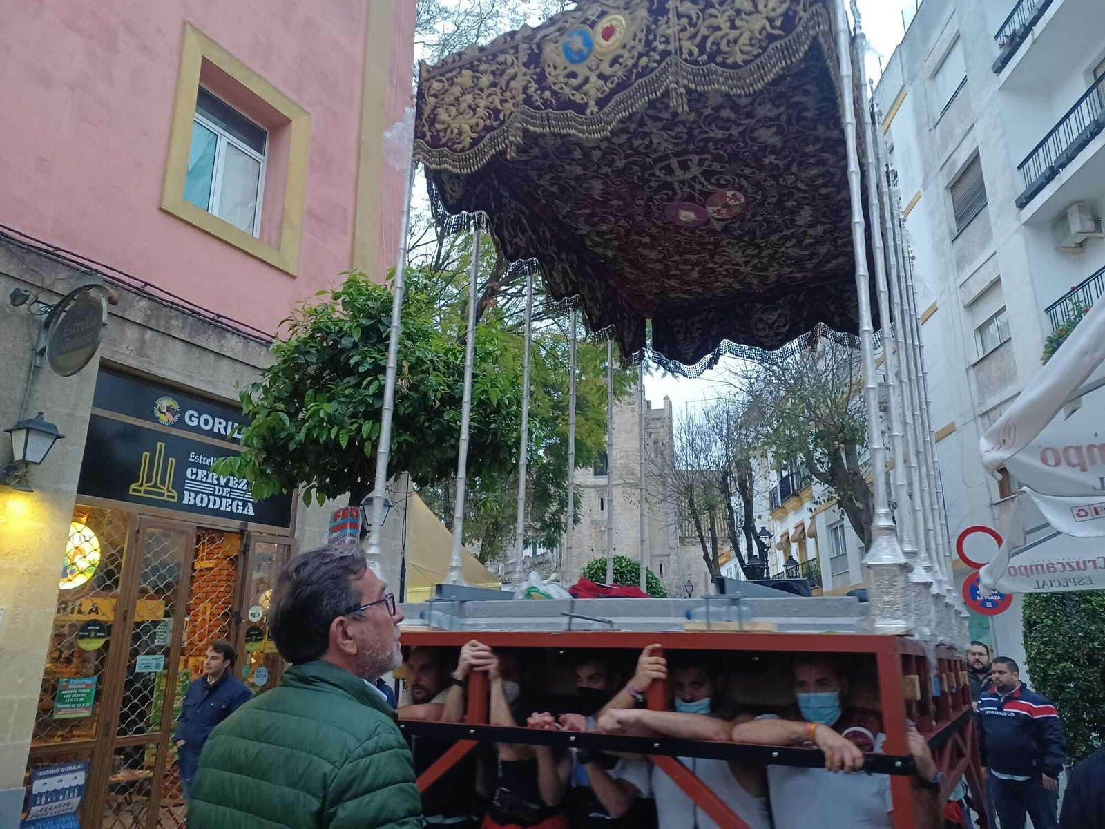 Martín Gómez, uno de los capataces más solventes de Jerez, en un ensayo.