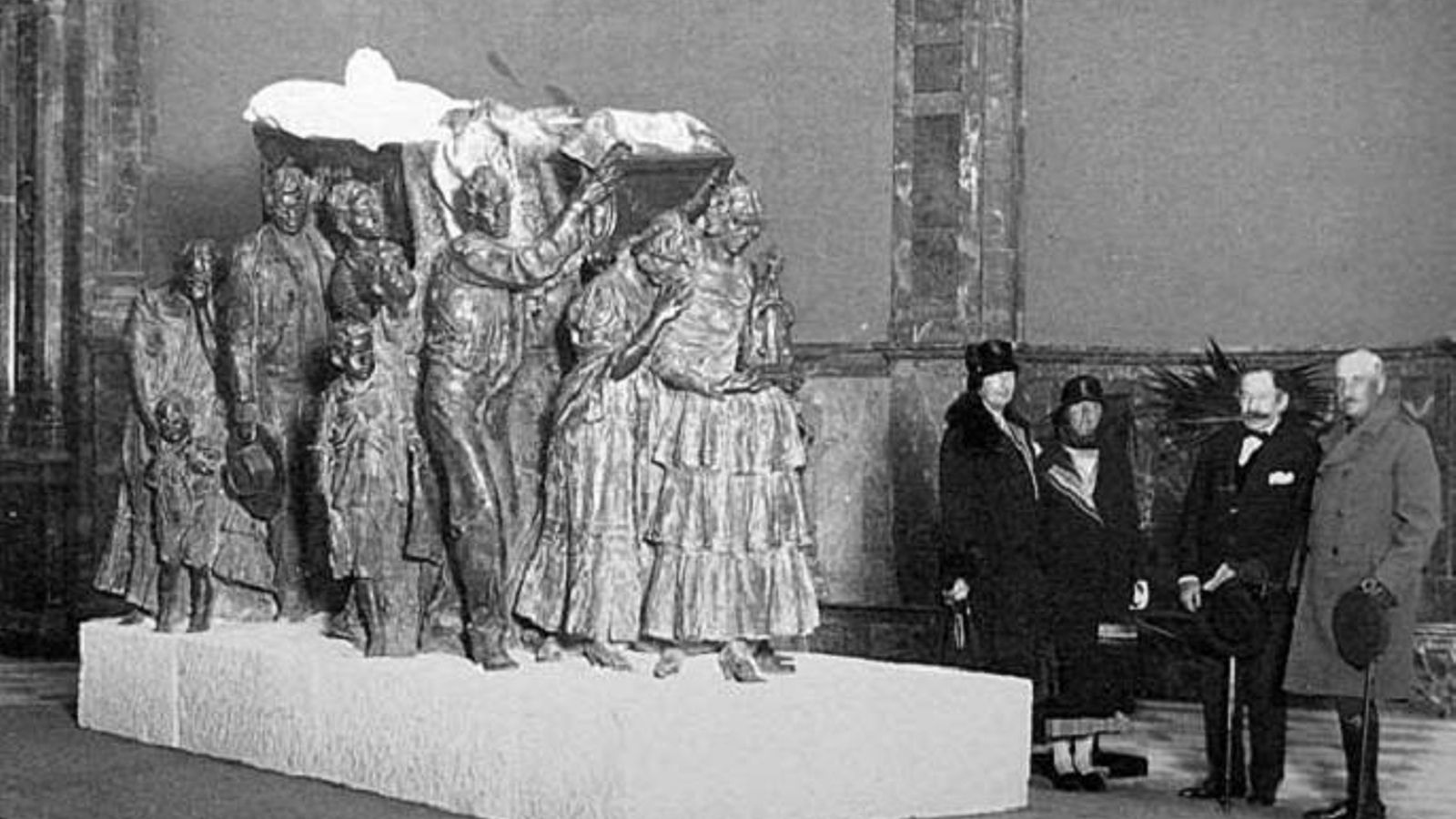 El grupo fue expuesto en el pabellón de Bellas Artes