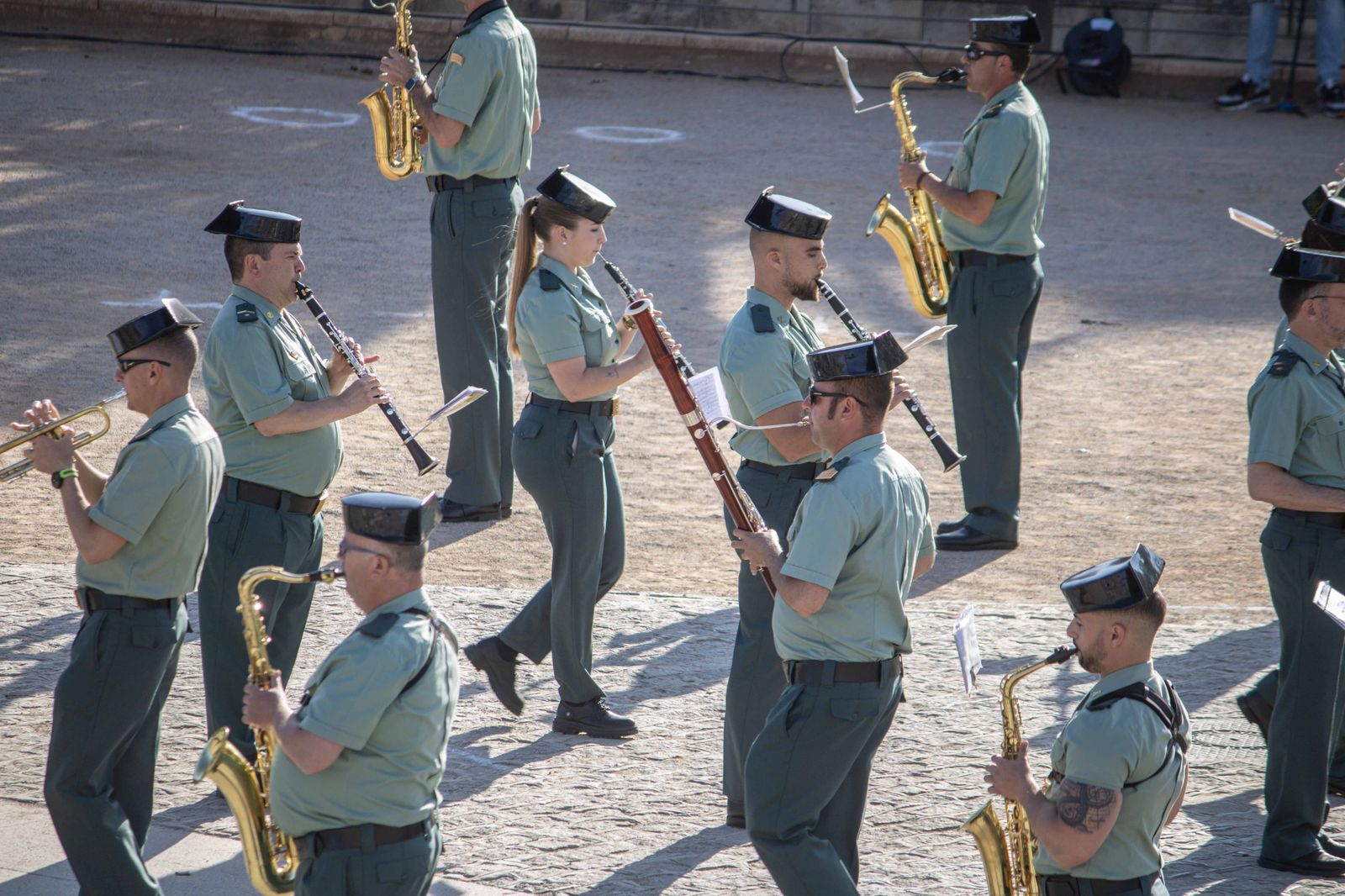 Las bandas de música se lucen antes del Día de las Fuerzas Armadas en Granada