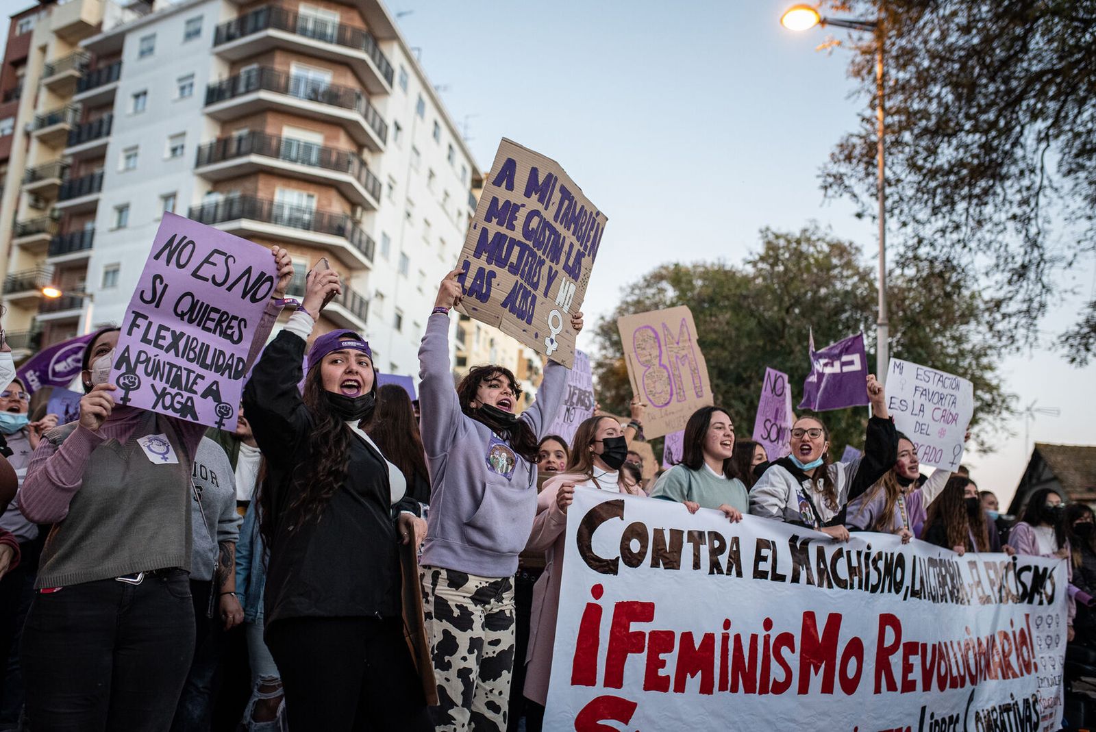 Imagen de archivo de la manifestación del 8M en 2022.