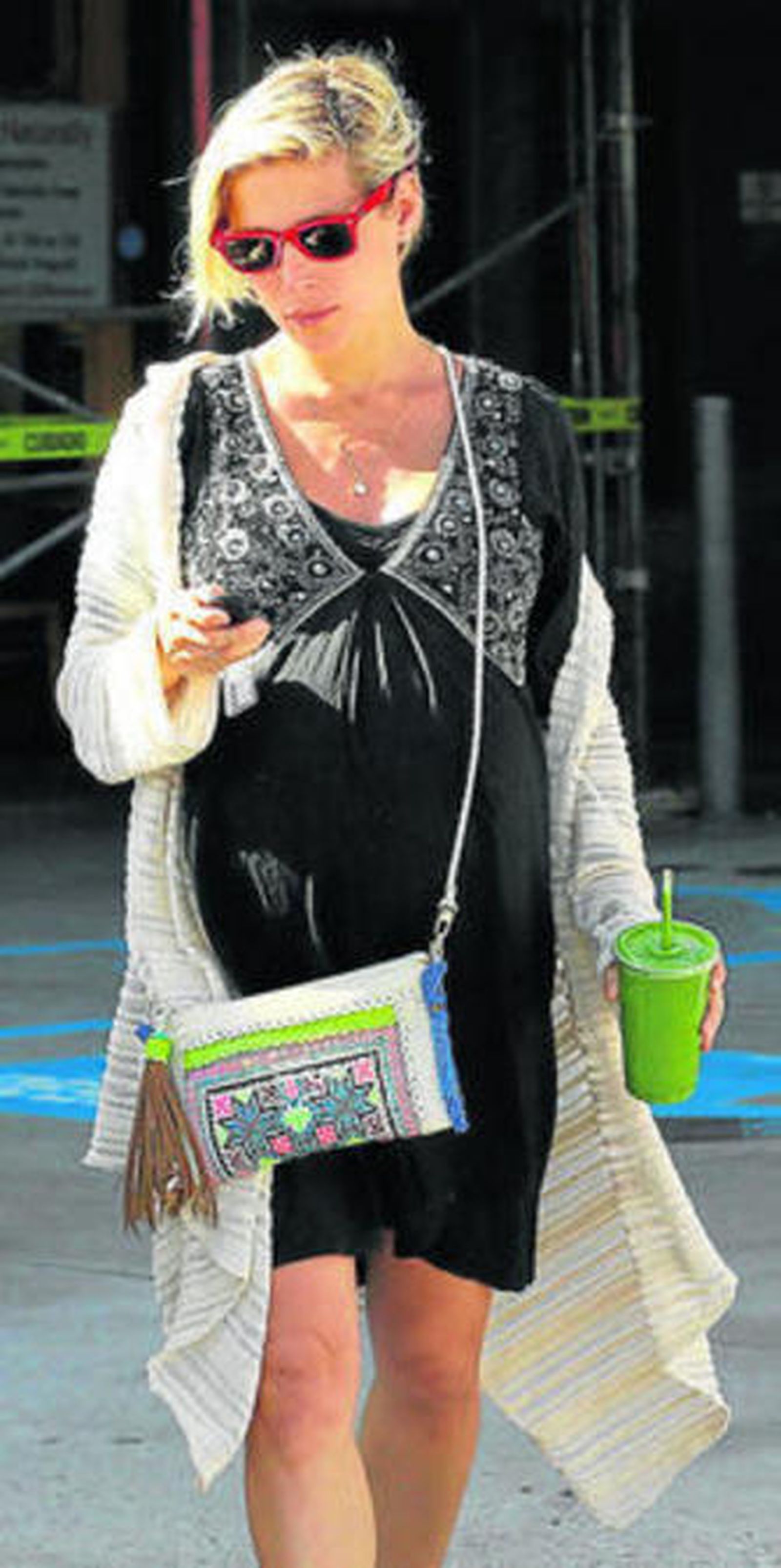 Elsa tomó los batidos incluso embarazada.