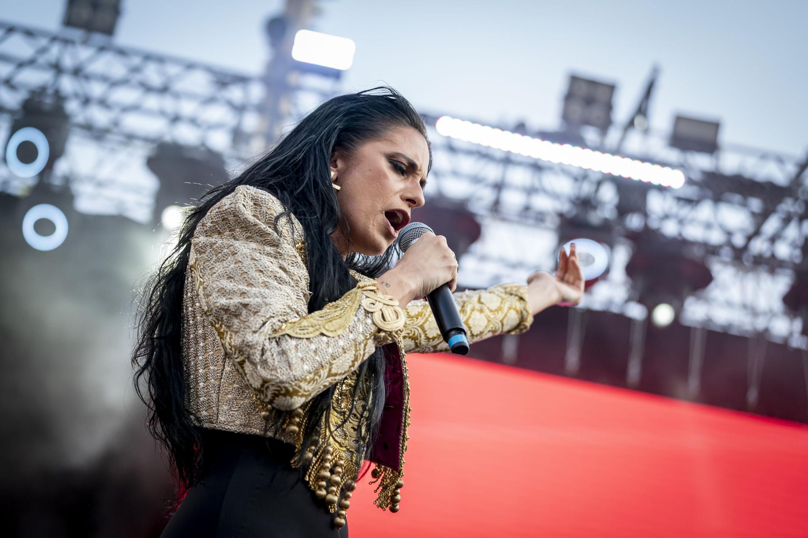 María Peláe durante un concierto reciente.