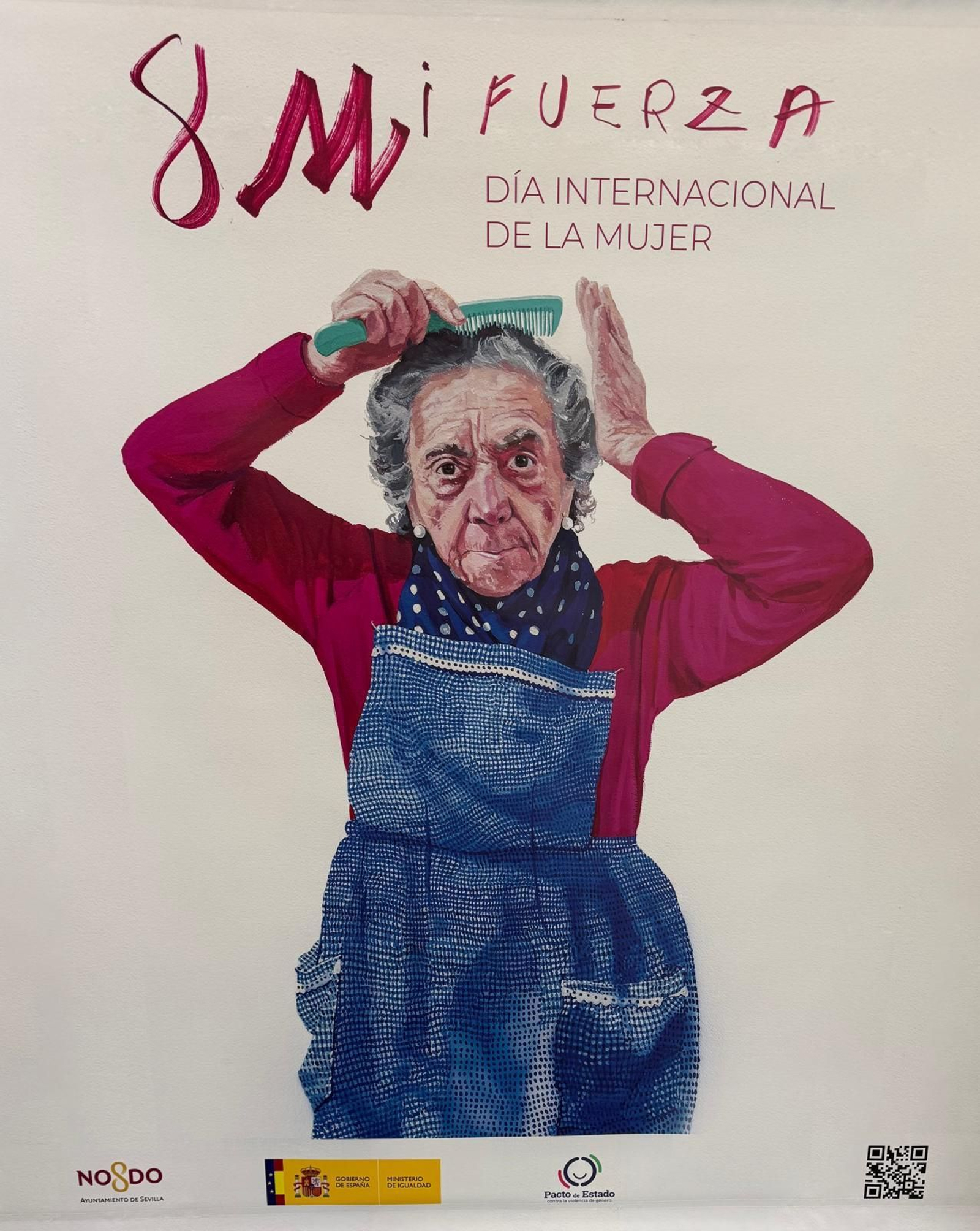 'Rosa, la del delantal' es la imagen del cartel de Sevilla para el 8M