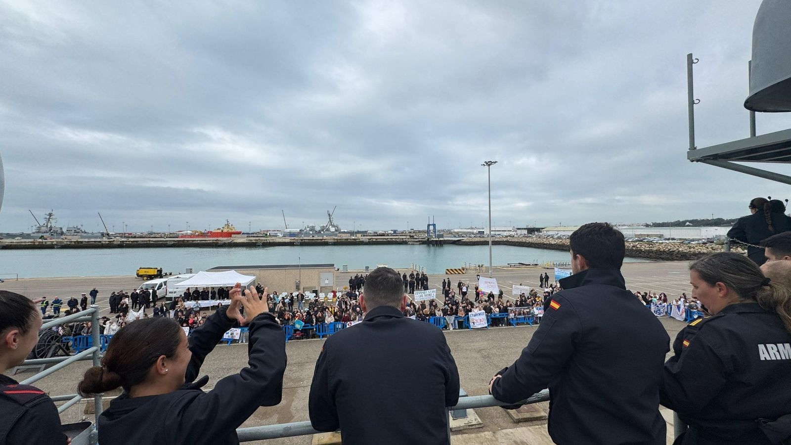 Llegada de la fragata 'Victoria' a la Base de Rota este marzo de 2026.