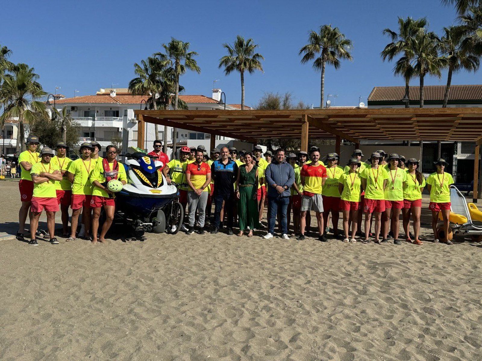 87 efectivos forman el dispositivo de salvamento de Mijas.