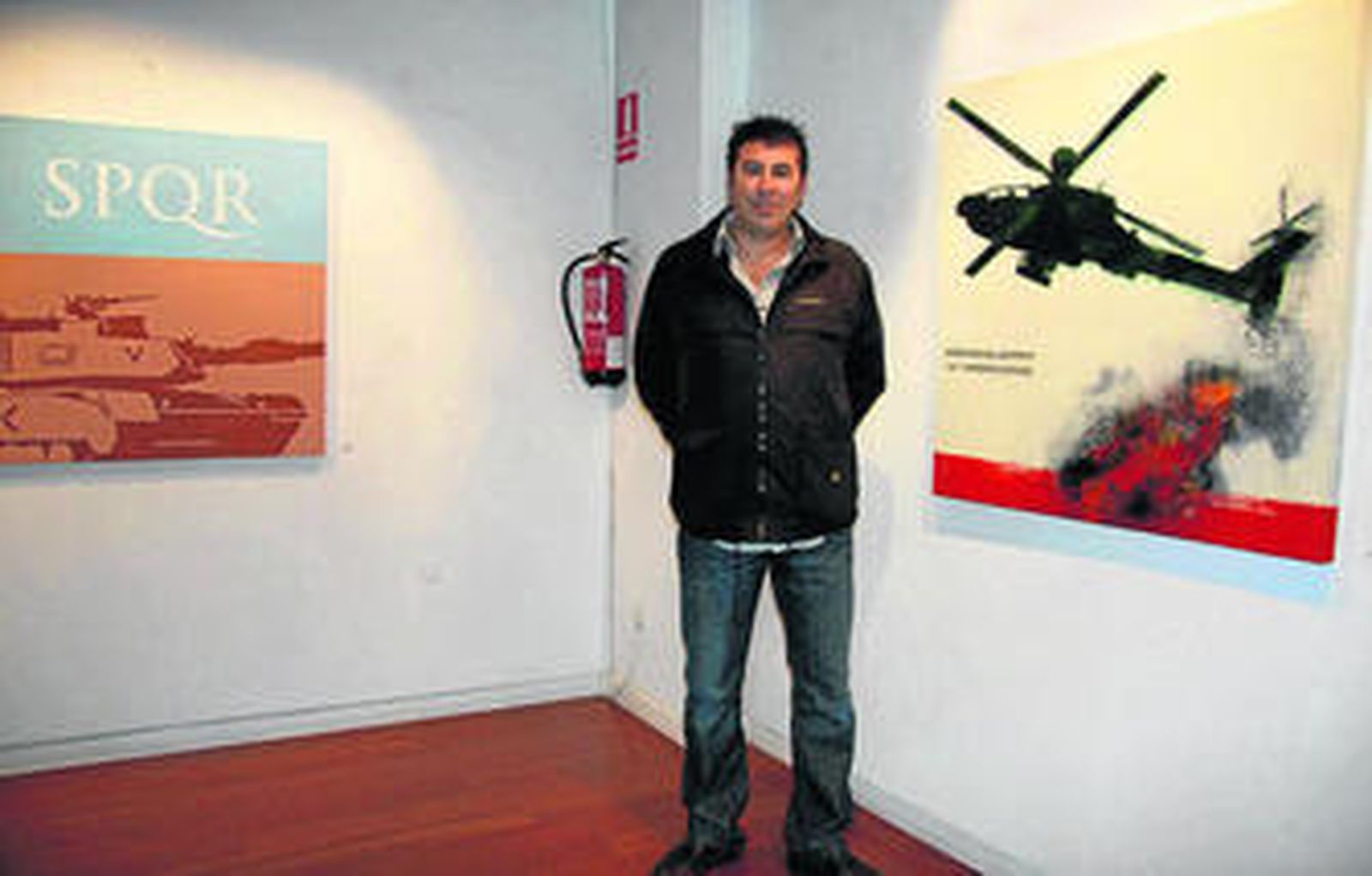 Sergio Tejedor expone sus obras en la sala Caja Inmaculada.