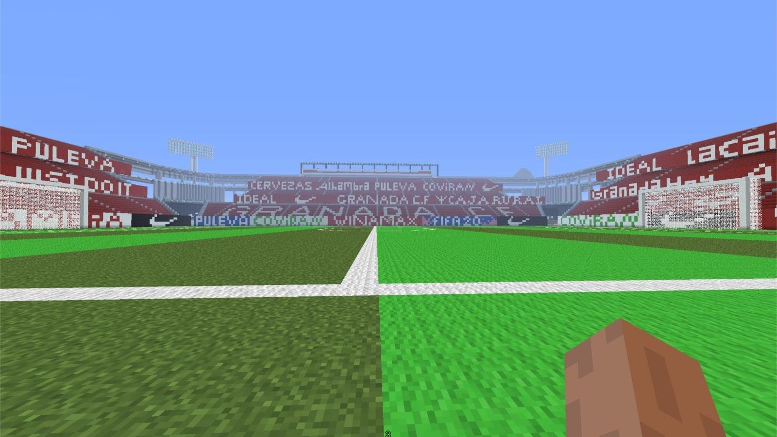 Vista del campo desde el terreno de juego